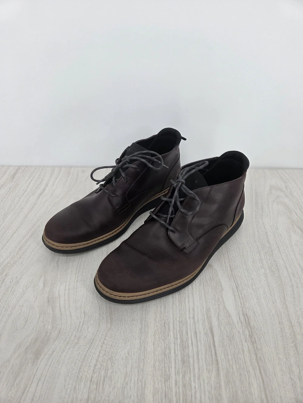 Cole Haan Men's Brown Leather Chukka Boots Size 10.5
